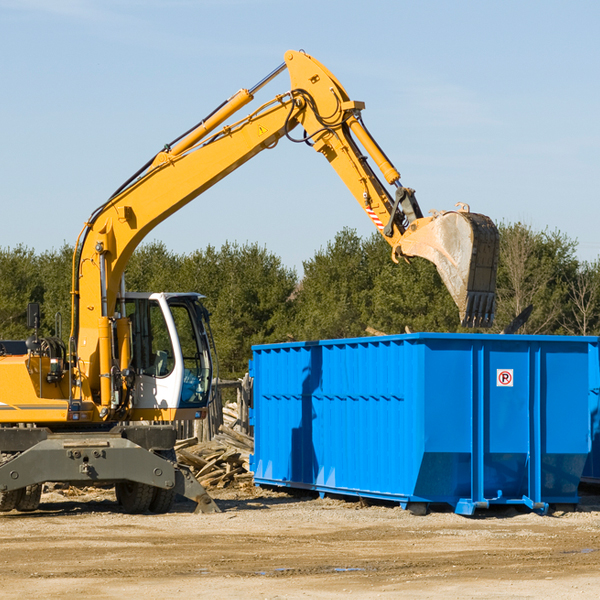 what size residential dumpster rentals are available in Carroll Ohio